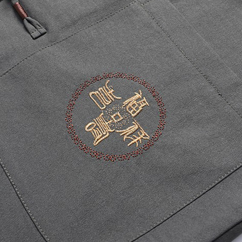 Buddha Stones, chinesisches Neujahr, bestickter Fu-Tang-Anzug, Hanfu, langärmeliges Oberteil und Hose, Kleidung für Herren - image 9