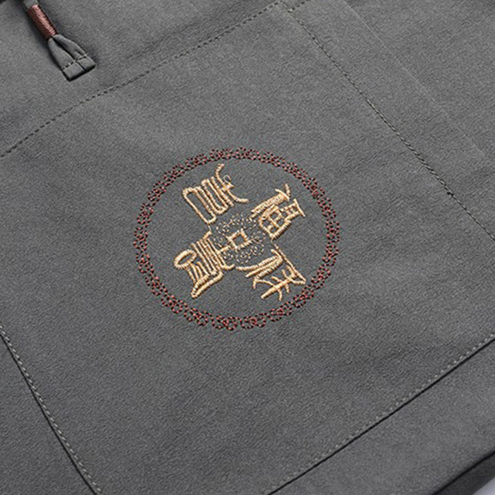 Buddha Stones, chinesisches Neujahr, bestickter Fu-Tang-Anzug, Hanfu, langärmeliges Oberteil und Hose, Kleidung für Herren - image 9