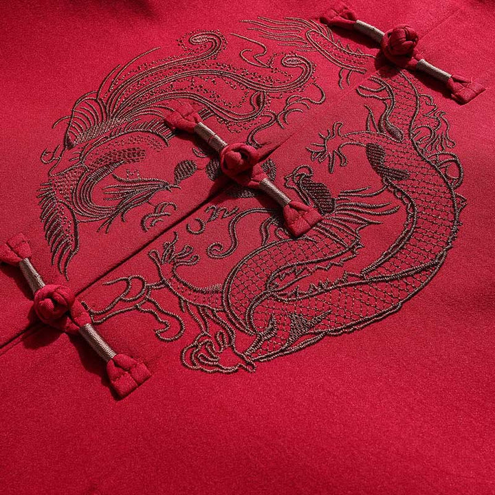 Buddha Stones, bestickter Tang-Anzug mit chinesischem Neujahrsmotiv, Hanfu, traditionelle Uniform, langärmeliges Oberteil und Hose, Kleidung für Herren - image 9