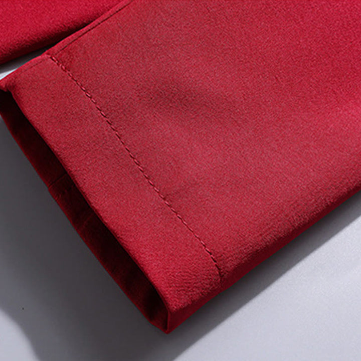 Buddha Stones, bestickter Tang-Anzug mit chinesischem Neujahrsmotiv, Hanfu, traditionelle Uniform, langärmeliges Oberteil und Hose, Kleidung für Herren - image 15