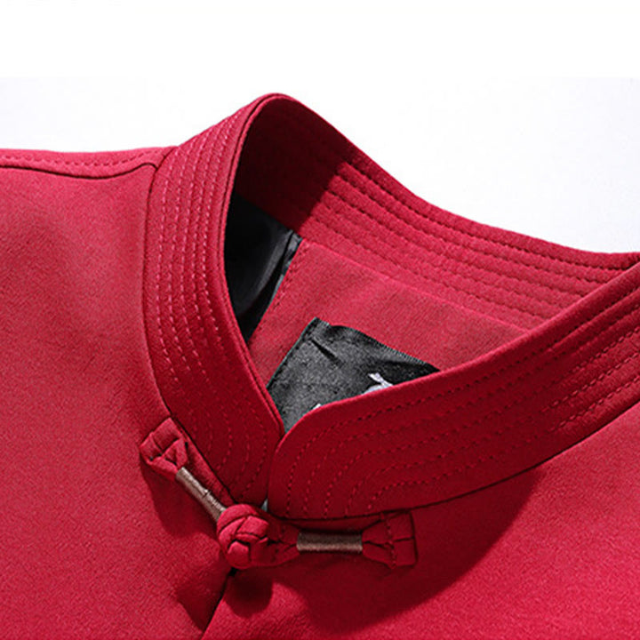 Buddha Stones, bestickter Tang-Anzug mit chinesischem Neujahrsmotiv, Hanfu, traditionelle Uniform, langärmeliges Oberteil und Hose, Kleidung für Herren - image 8