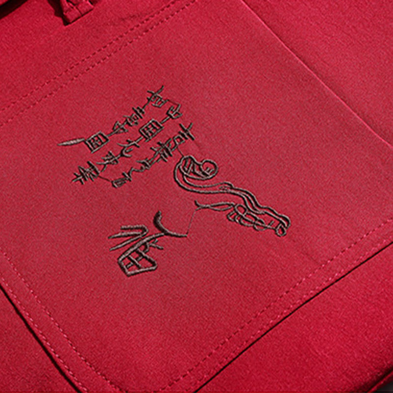 Buddha Stones, bestickter Tang-Anzug mit chinesischem Neujahrsmotiv, Hanfu, traditionelle Uniform, langärmeliges Oberteil und Hose, Kleidung für Herren - image 12