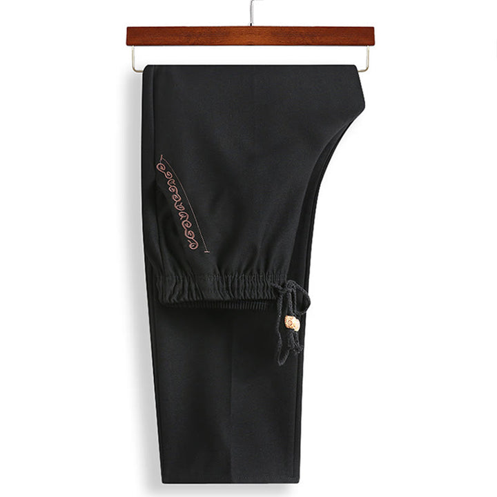 Buddha Stones, bestickter Tang-Anzug mit chinesischem Neujahrsmotiv, Hanfu, traditionelle Uniform, langärmeliges Oberteil und Hose, Kleidung für Herren - image 5