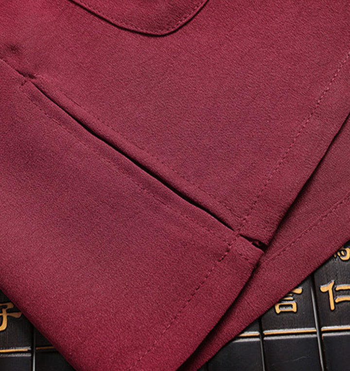 Buddha Stones, chinesisches Neujahr, bestickter Drache, Froschknopf, Tang-Anzug, Hanfu, langärmeliges Oberteil und Hose, Kleidung für Herren - image 6