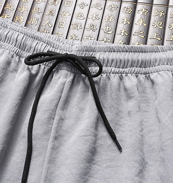 Buddha Stones, chinesisches Neujahr, bestickter Drache, Froschknopf, Tang-Anzug, Hanfu, langärmeliges Oberteil und Hose, Kleidung für Herren - image 12