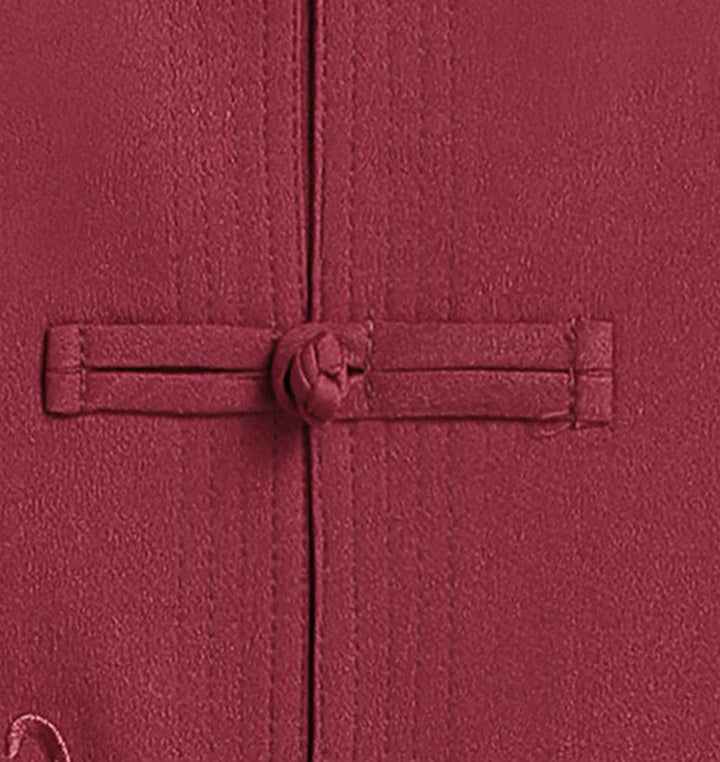 Buddha Stones, chinesisches Neujahr, bestickter Drache, Froschknopf, Tang-Anzug, Hanfu, langärmeliges Oberteil und Hose, Kleidung für Herren - image 4