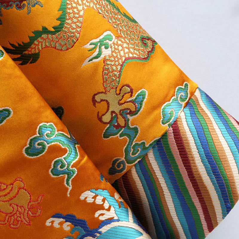 Buddha Stones, chinesische Neujahrs-Drachen-Stickerei, glückverheißende Wolken, Froschknopf-Tang-Anzug, Herrenjacke, Hemd - image 8