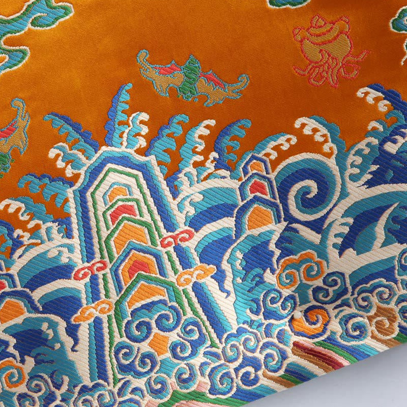 Buddha Stones, chinesische Neujahrs-Drachen-Stickerei, glückverheißende Wolken, Froschknopf-Tang-Anzug, Herrenjacke, Hemd - image 10