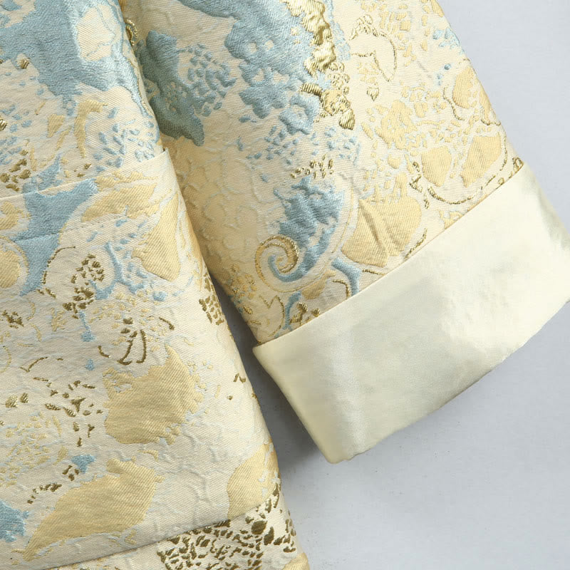 Buddha Stones, chinesisches Neujahr, Jacquard-Stickerei, Froschknopf, Tang-Anzug, Herrenjacke, Hemd mit Taschen - image 8