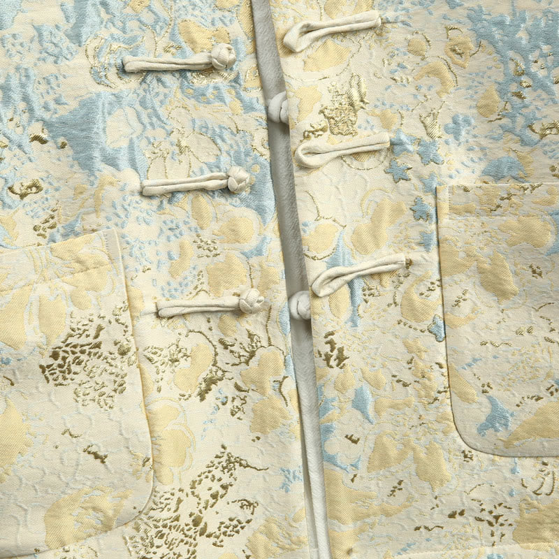 Buddha Stones, chinesisches Neujahr, Jacquard-Stickerei, Froschknopf, Tang-Anzug, Herrenjacke, Hemd mit Taschen - image 3