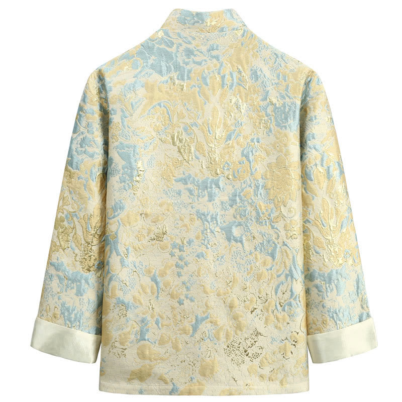 Buddha Stones, chinesisches Neujahr, Jacquard-Stickerei, Froschknopf, Tang-Anzug, Herrenjacke, Hemd mit Taschen - image 1