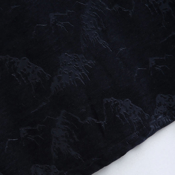 Buddha Stones, chinesisches Neujahrs-Landschaftsdruck, handgefertigt, Froschknopf, Tang-Anzug, Herrenjacke, Hemd mit Taschen - image 10