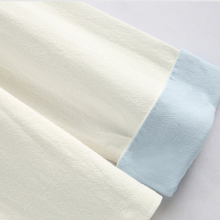 Buddha Stones, chinesisches Neujahrs-Kranich-Stickerei, Tang-Anzug, Hanfu, langärmeliges Oberteil und Hose, Kleidung aus Baumwolle und Leinen, Herren-Set mit Taschen - image 12