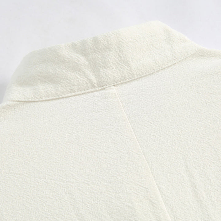 Buddha Stones, chinesisches Neujahrs-Kranich-Stickerei, Tang-Anzug, Hanfu, langärmeliges Oberteil und Hose, Kleidung aus Baumwolle und Leinen, Herren-Set mit Taschen - image 11