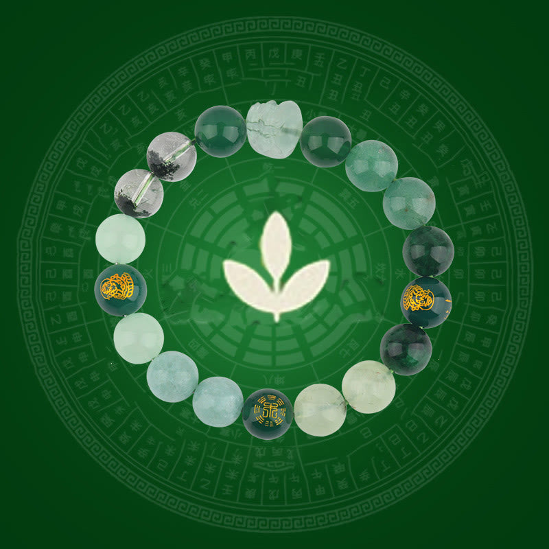 Buddha Stones ​​Fünf Elemente Verschiedene Kristall Achat Pixiu Reichtum Armband - image 10