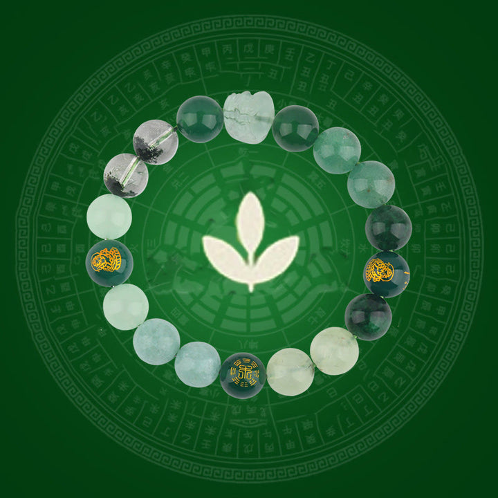 Buddha Stones ​​Fünf Elemente Verschiedene Kristall Achat Pixiu Reichtum Armband - image 10