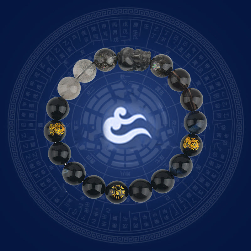 Buddha Stones ​​Fünf Elemente Verschiedene Kristall Achat Pixiu Reichtum Armband - image 16