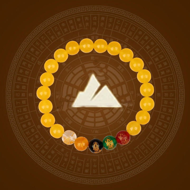 Buddha Stones ​​Fünf Elemente Verschiedene Achat Jambhala Glück Armband - image 24