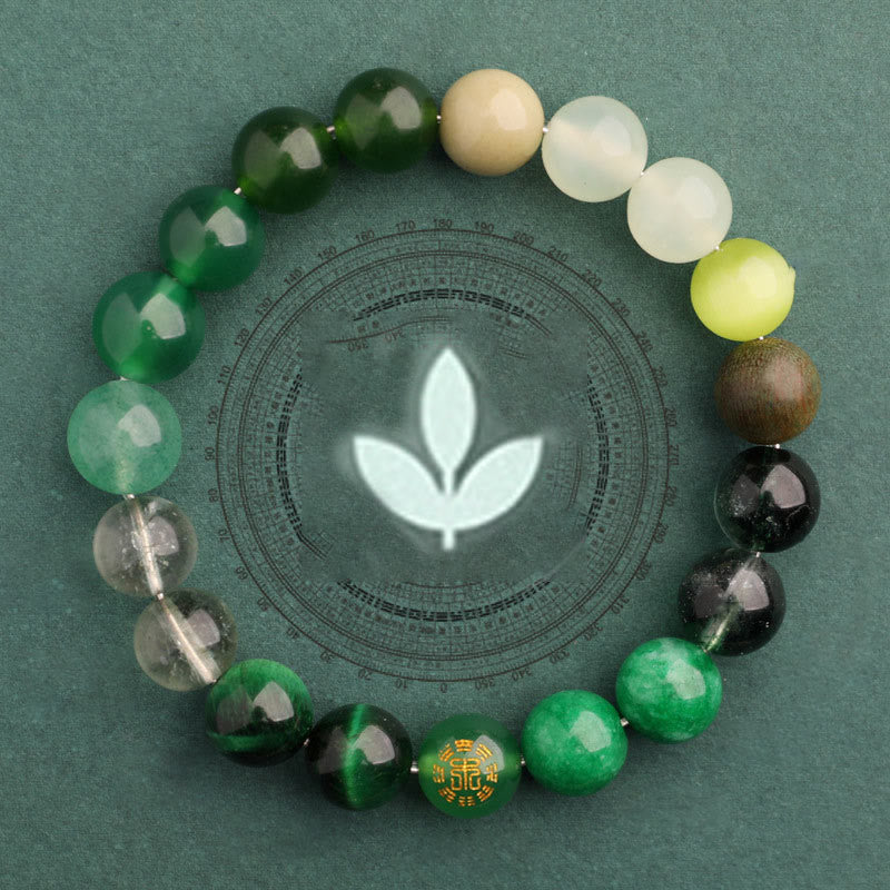 Buddha Stones Fünf Elemente Verschiedene Achat Balance Glück Armband