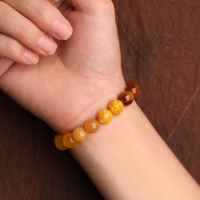 Buddha Stones Fünf Elemente Verschiedene Achat Balance Glück Armband