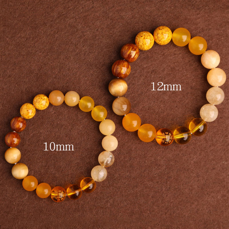 Buddha Stones Fünf Elemente Verschiedene Achat Balance Glück Armband