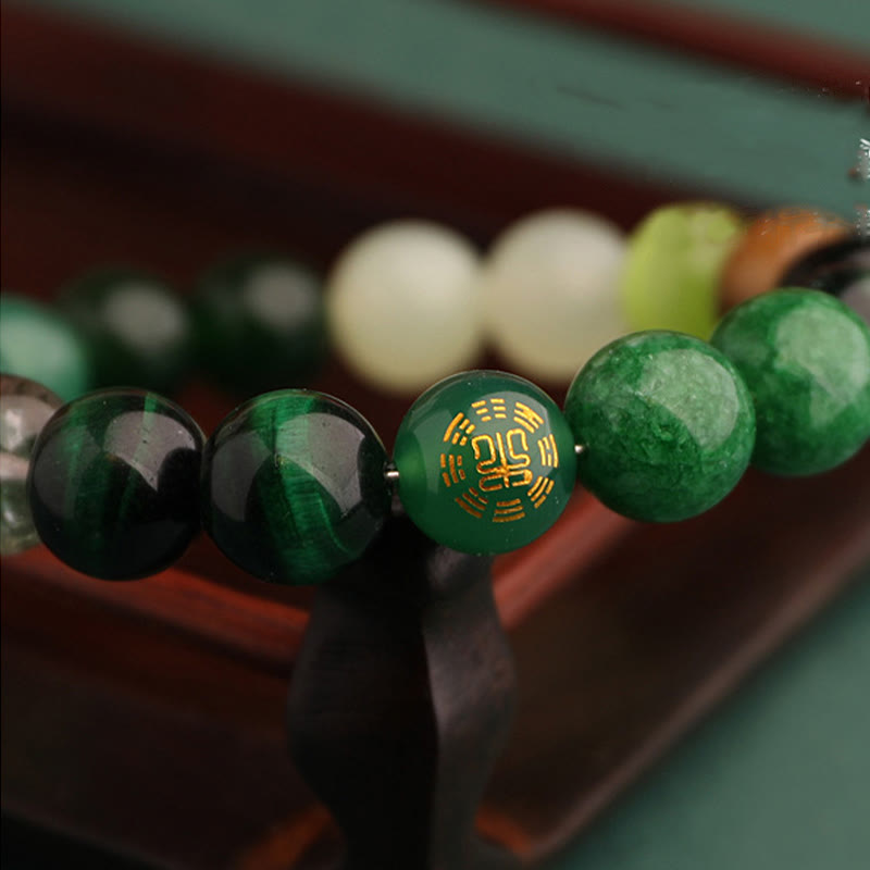 Buddha Stones Fünf Elemente Verschiedene Achat Balance Glück Armband - image 16