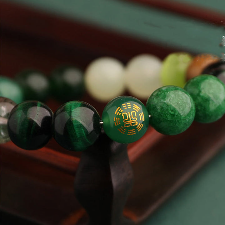 Buddha Stones Fünf Elemente Verschiedene Achat Balance Glück Armband - image 16