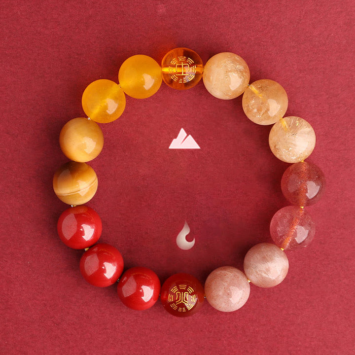 Buddha Stones Fünf Elemente, verschiedene Achatkristalle, schwarzer Onyx, grüner Chalcedon, Aquamarin – Weisheitsarmband - image 42