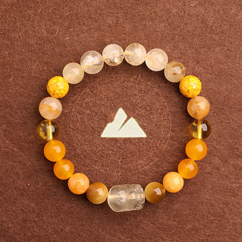 Buddha Stones Fünf Elemente Verschiedene Achatkristalle Grüner Erdbeerquarz Moosachat Grünes Phantom-Glücksarmband - image 38