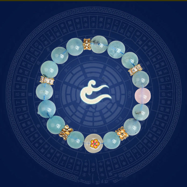 Buddha Stones ​​Fünf Elemente Verschiedene Achatkristalle Grüner Phantom Rutilquarz Grüner Traubenachat Malachit Glücksarmband - image 13