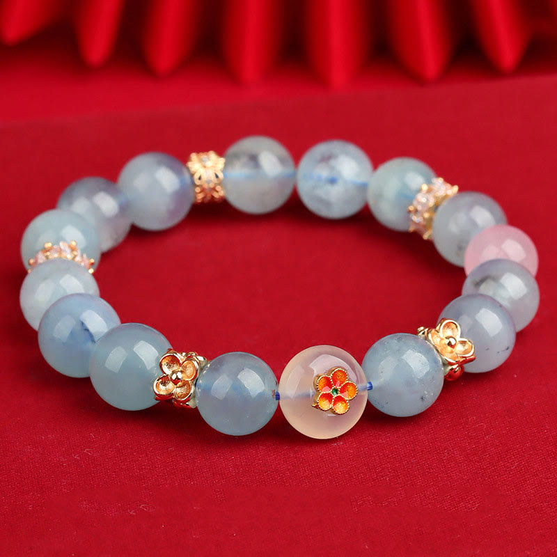 Buddha Stones ​​Fünf Elemente Verschiedene Achatkristalle Grüner Phantom Rutilquarz Grüner Traubenachat Malachit Glücksarmband - image 15