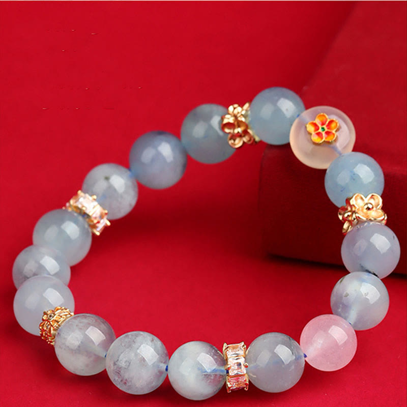 Buddha Stones ​​Fünf Elemente Verschiedene Achatkristalle Grüner Phantom Rutilquarz Grüner Traubenachat Malachit Glücksarmband - image 14