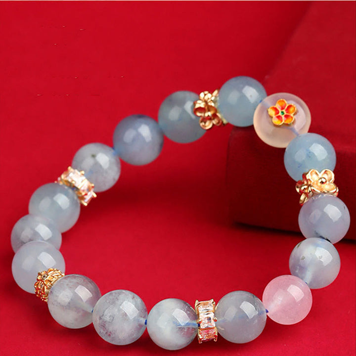 Buddha Stones ​​Fünf Elemente Verschiedene Achatkristalle Grüner Phantom Rutilquarz Grüner Traubenachat Malachit Glücksarmband - image 14