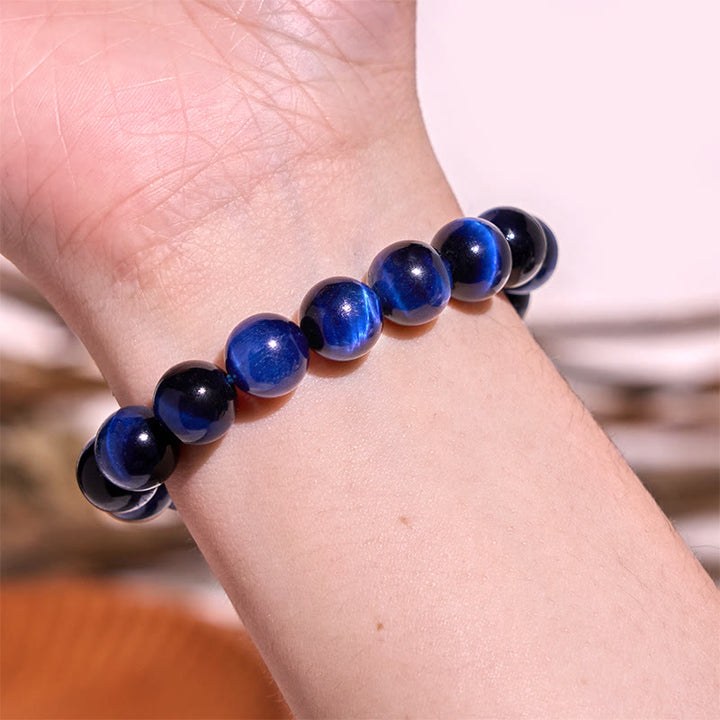 Buddha Stones Blaues Tigerauge Balance Armband