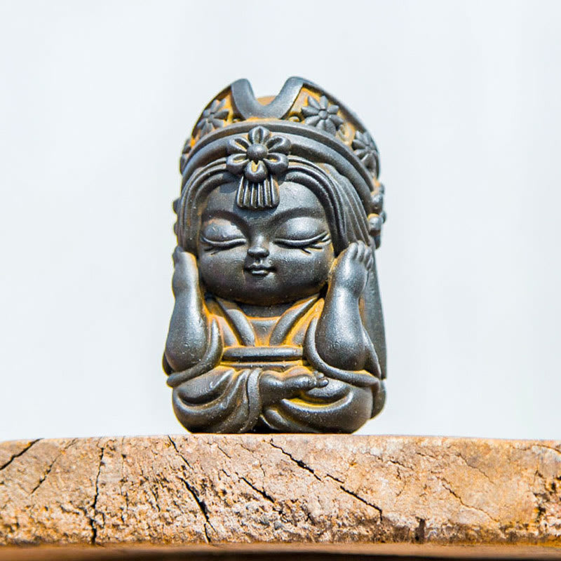 Buddha Stones , handgefertigt, Zakiram, Eisenpulver, Rostguss, Kunstharz, Zen-Statue, Heimdekoration - image 19
