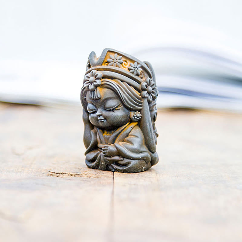 Buddha Stones , handgefertigt, Zakiram, Eisenpulver, Rostguss, Kunstharz, Zen-Statue, Heimdekoration - image 15