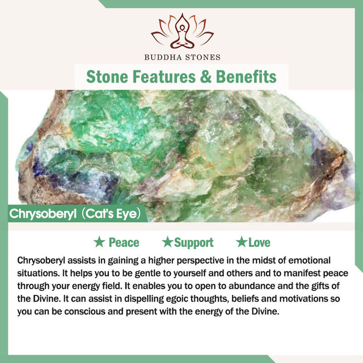 Buddha Stones Chrysoberyll Hetian Jade 999 Sterling Silber Liebesarmband - image 4