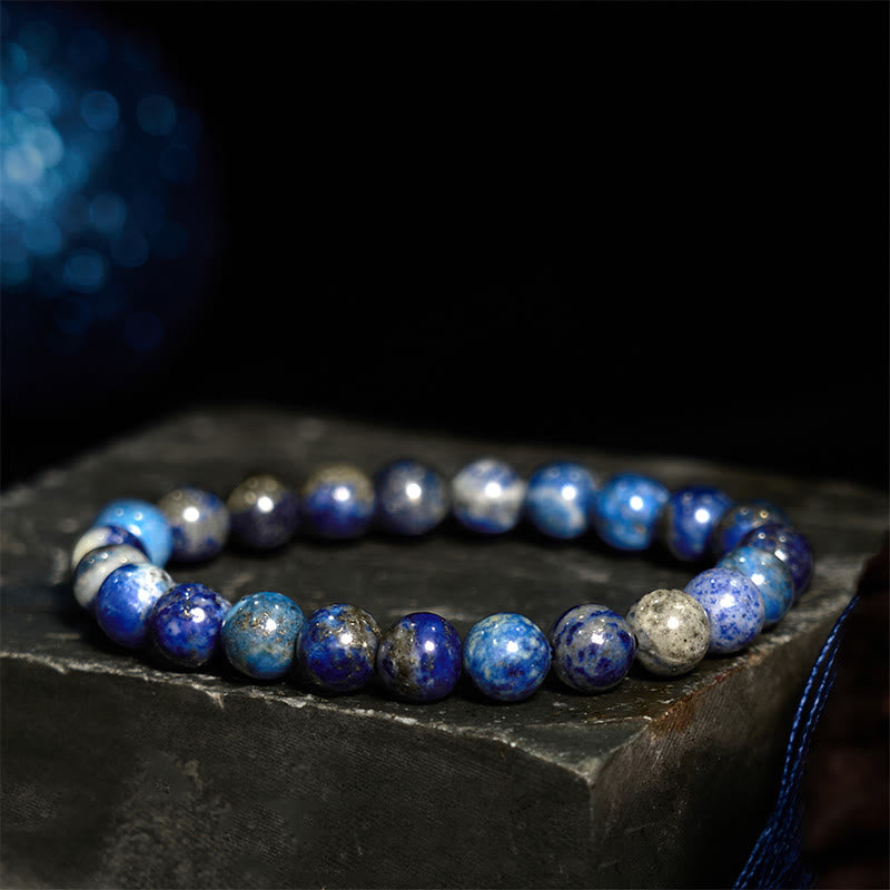 Buddha-Stein-Lazurit-Armband mit positiver Balance