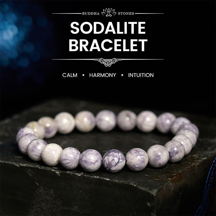 Buddha-Stein Sodalith Harmonie Armband