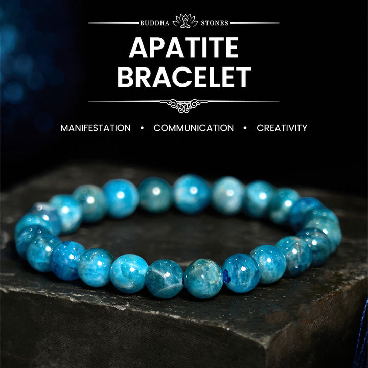 Buddha Stones Apatit Motivationsarmband