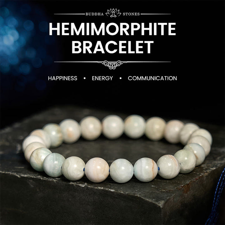 Buddha Stones Hemimorphit Ruhe-Energie-Armband