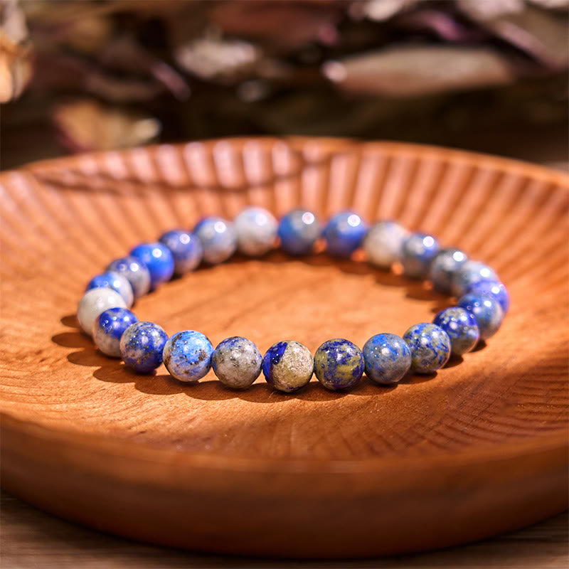 Buddha-Stein-Lazurit-Armband (Lapis Lazuli) – Selbstfürsorge und positives Armband - image 3