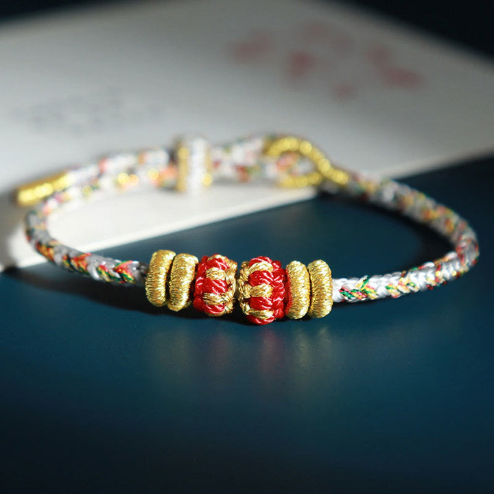 Buddha Stones, bunte Schnüre, Glücksarmband für chinesische Tierkreiszeichen - Pferd (Handgelenkumfang: 15-18 cm) - image 12