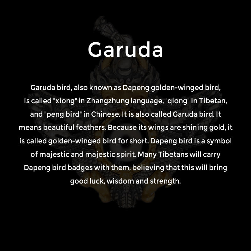 Buddha Stones ​​925 Sterling Silber Tibet Garuda Vogel Dzi Perle Schutz Halskette Anhänger - image 8