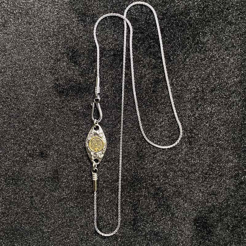 Halskette mit Anhänger Buddha Stones 925 Sterling Silber tibetischer Garuda Vogel Drache Schlange Weisheit - image 18
