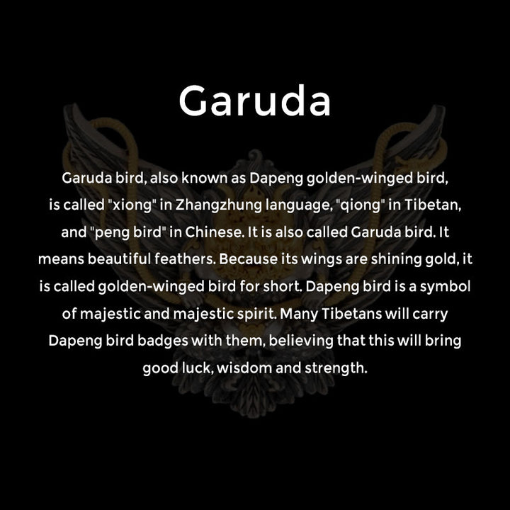 Halskette mit Anhänger Buddha Stones 925 Sterling Silber tibetischer Garuda Vogel Drache Schlange Weisheit - image 8