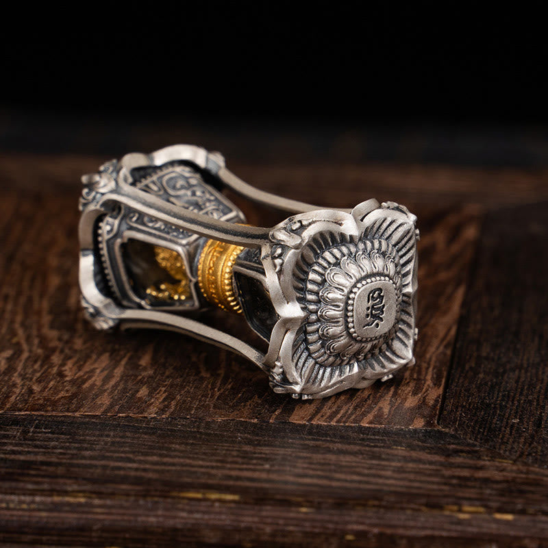 Halskette mit Anhänger „Zakiram“ aus tibetischem 925er Sterlingsilber mit Buddha Stones , Segen der Göttin des Reichtums - image 4