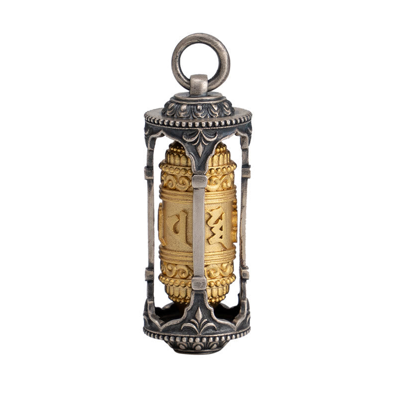 Halskette mit Anhänger „Buddha Stones“ aus 925er Sterlingsilber, tibetische Gebetsmühle „Om Mani Padme Hum“ - image 14