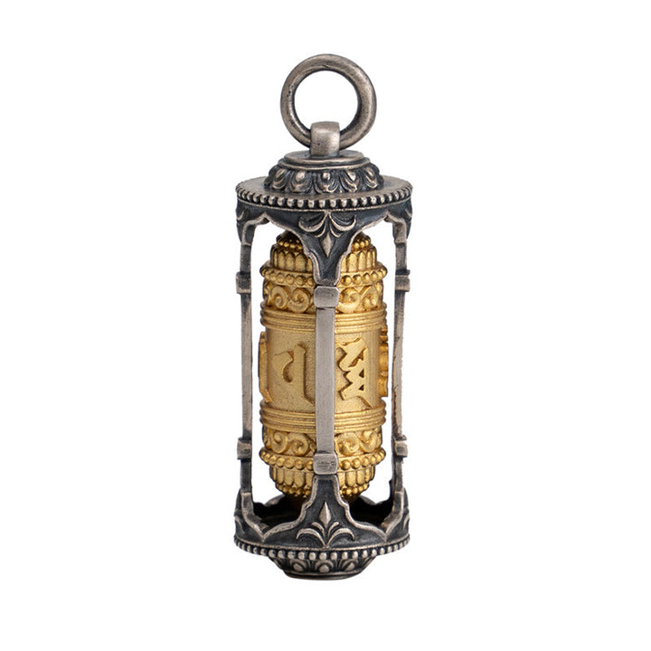 Halskette mit Anhänger „Buddha Stones“ aus 925er Sterlingsilber, tibetische Gebetsmühle „Om Mani Padme Hum“ - image 14