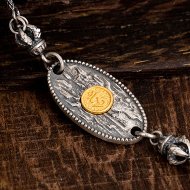 Buddha Stones, 925er Sterlingsilber, tibetische Zakiram, Göttin des Reichtums, Bodhisattva Tara, Om Mani Padme Hum, Schutz, Metallkette, Halskette - image 4